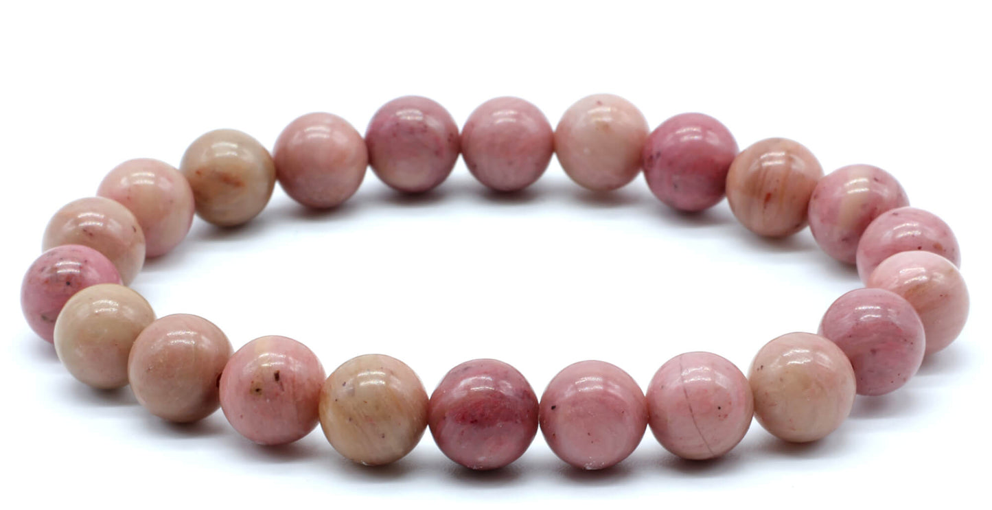 Bracelet Rhodonite Unie perles 8mm