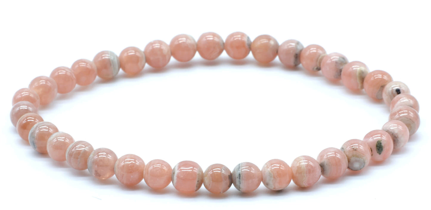 Bracelet Rhodochrosite perles 5mm