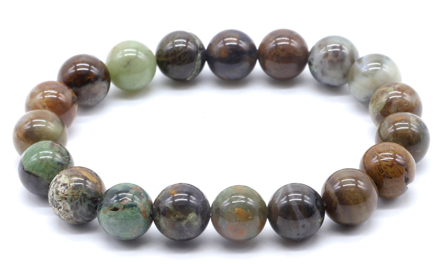 Bracelet Serpentine Chine perles 10mm