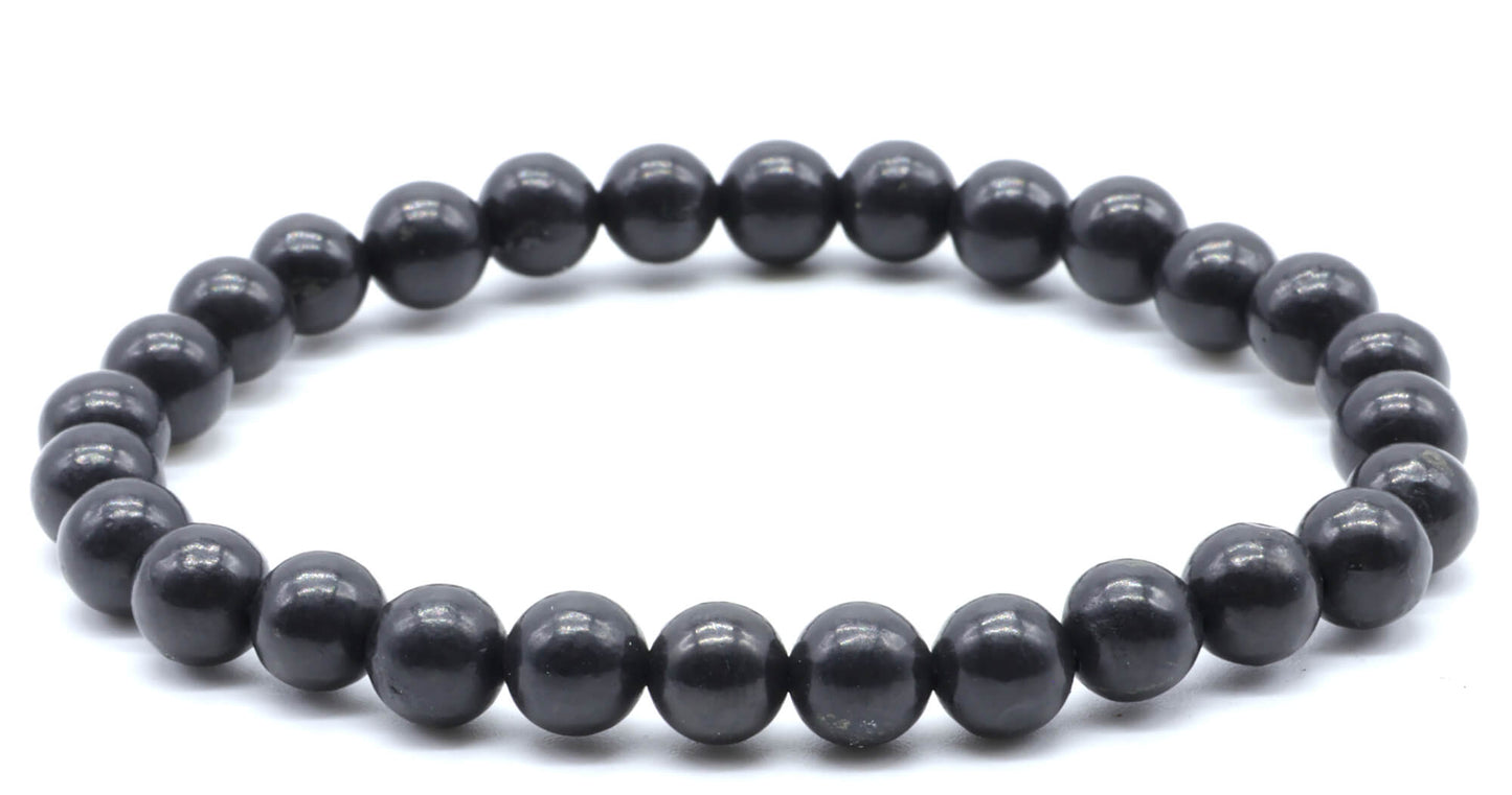 Bracelet Shungite perles 6mm