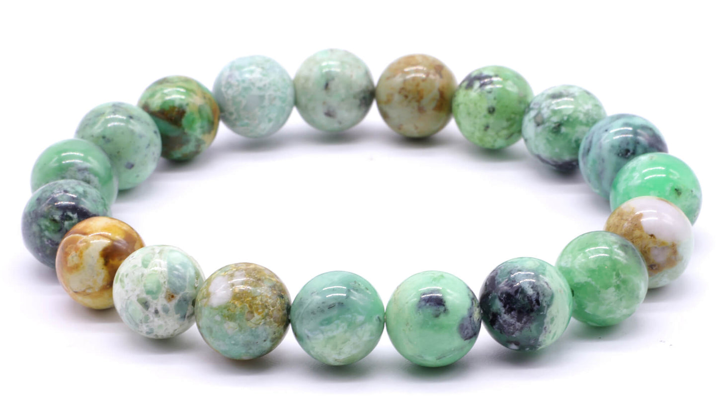 Bracelet Variscite perles 10mm