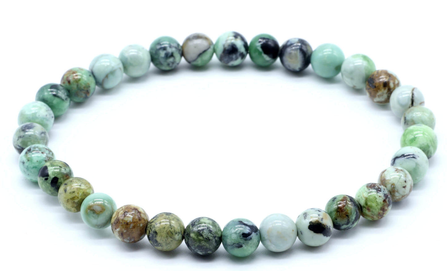 Bracelet Variscite perles 6mm