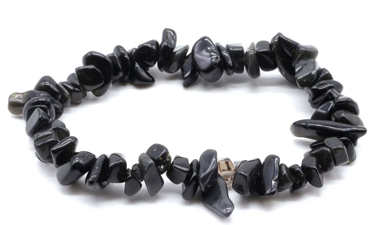 Bracelet Baroque Obsidienne Noire