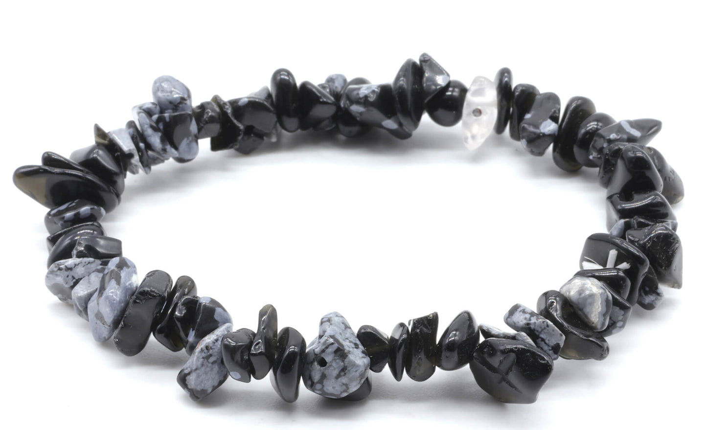 Bracelet Baroque Obsidienne Neige