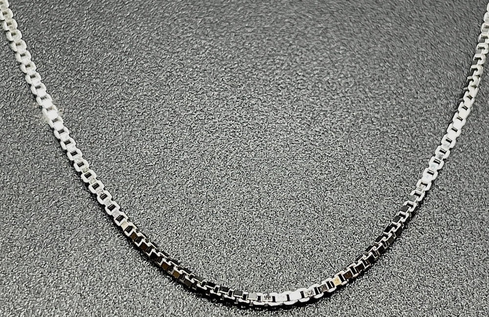 Chaîne Argent 925 Carrés 0.8mm 45cm