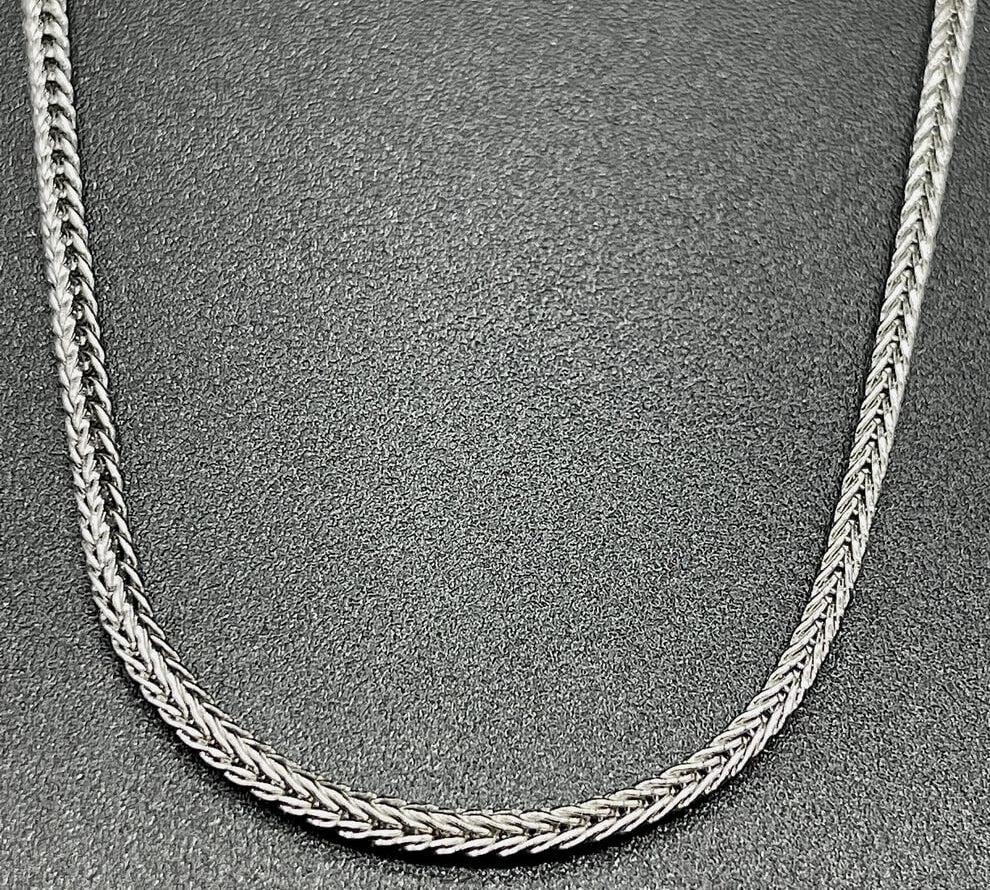 Chaîne Argent 925 'Fox Tail' 1.1mm 45cm