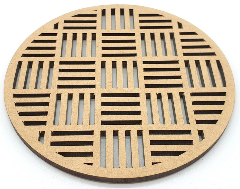 Plaque Bois Motif Neutre 10cm