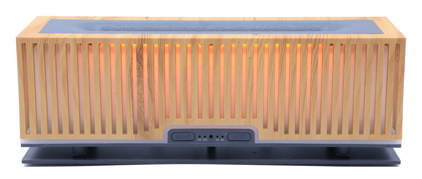 Diffuseur HE Rectangle Bois Strié 25cm