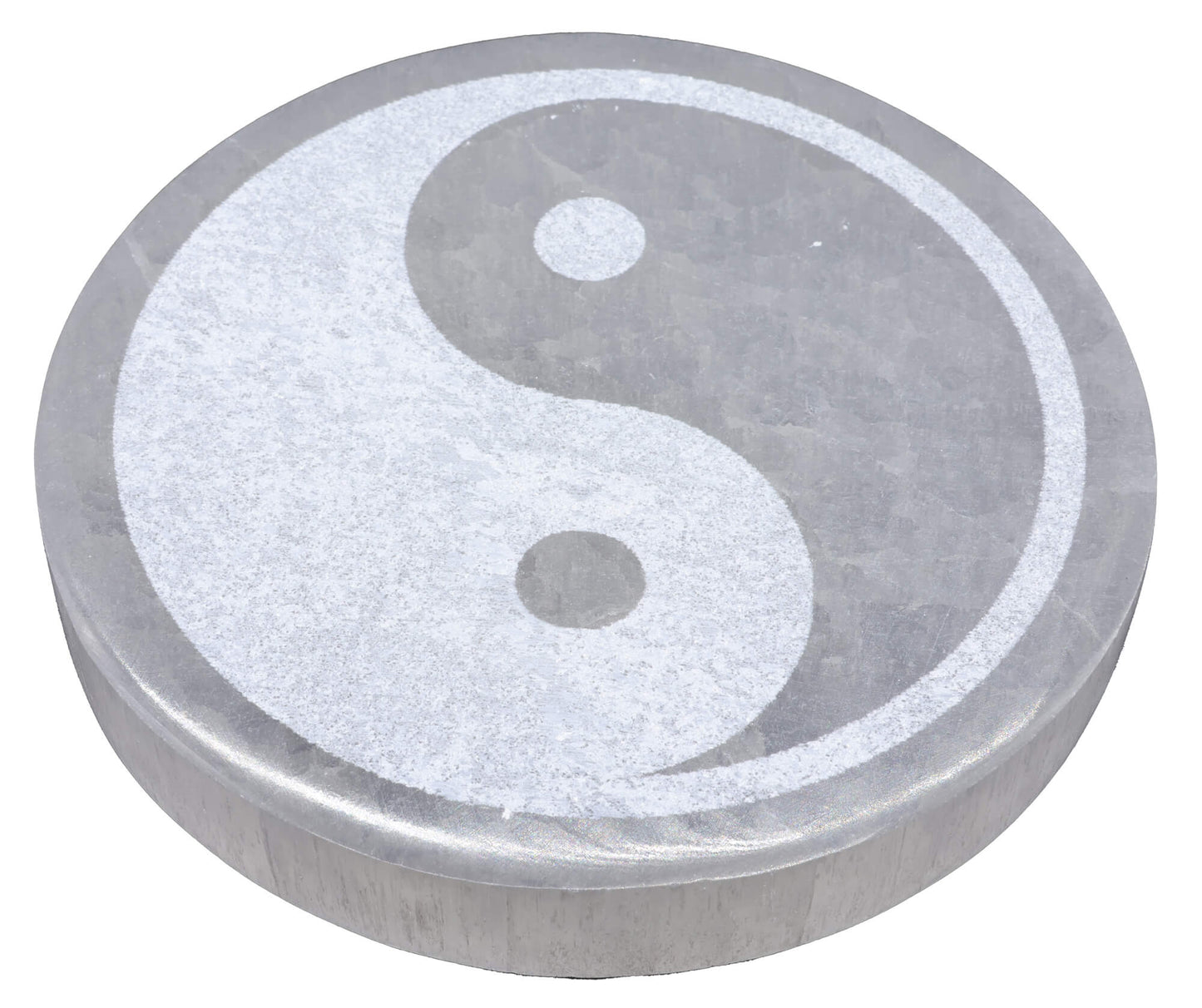 Plaque Sélénite Yin-Yang 10cm