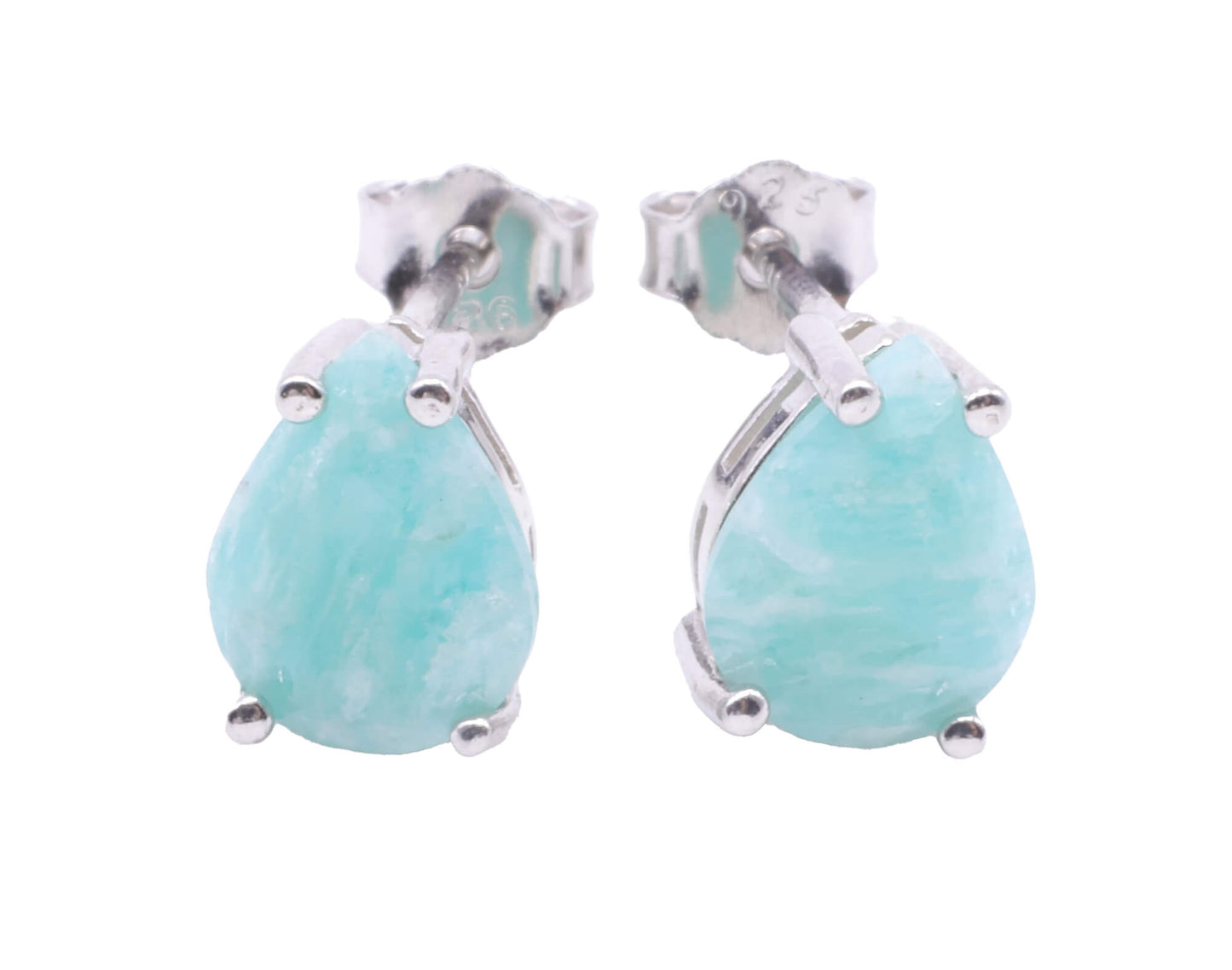 Boucles d'oreilles Argent 925 Amazonite Larme