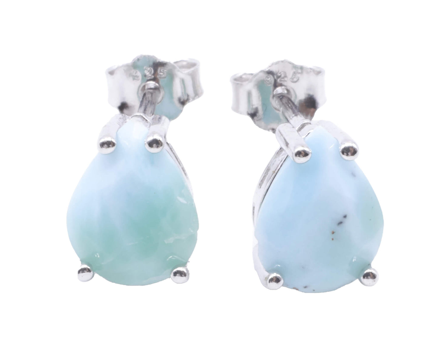 Boucles d'oreilles Argent 925 Larimar Larme