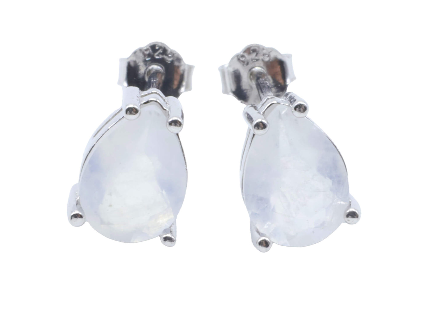 Boucles d'oreilles Argent 925 Pierre de Lune Larme