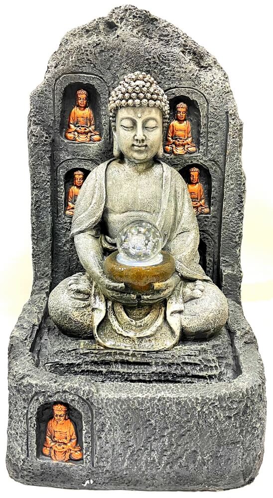 Fontaine Résine Bouddha Multiple 58cm
