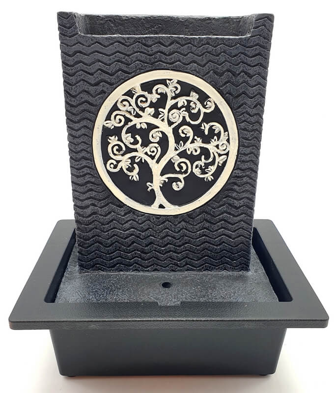 Fontaine Résine Arbre de Vie Rond 29cm