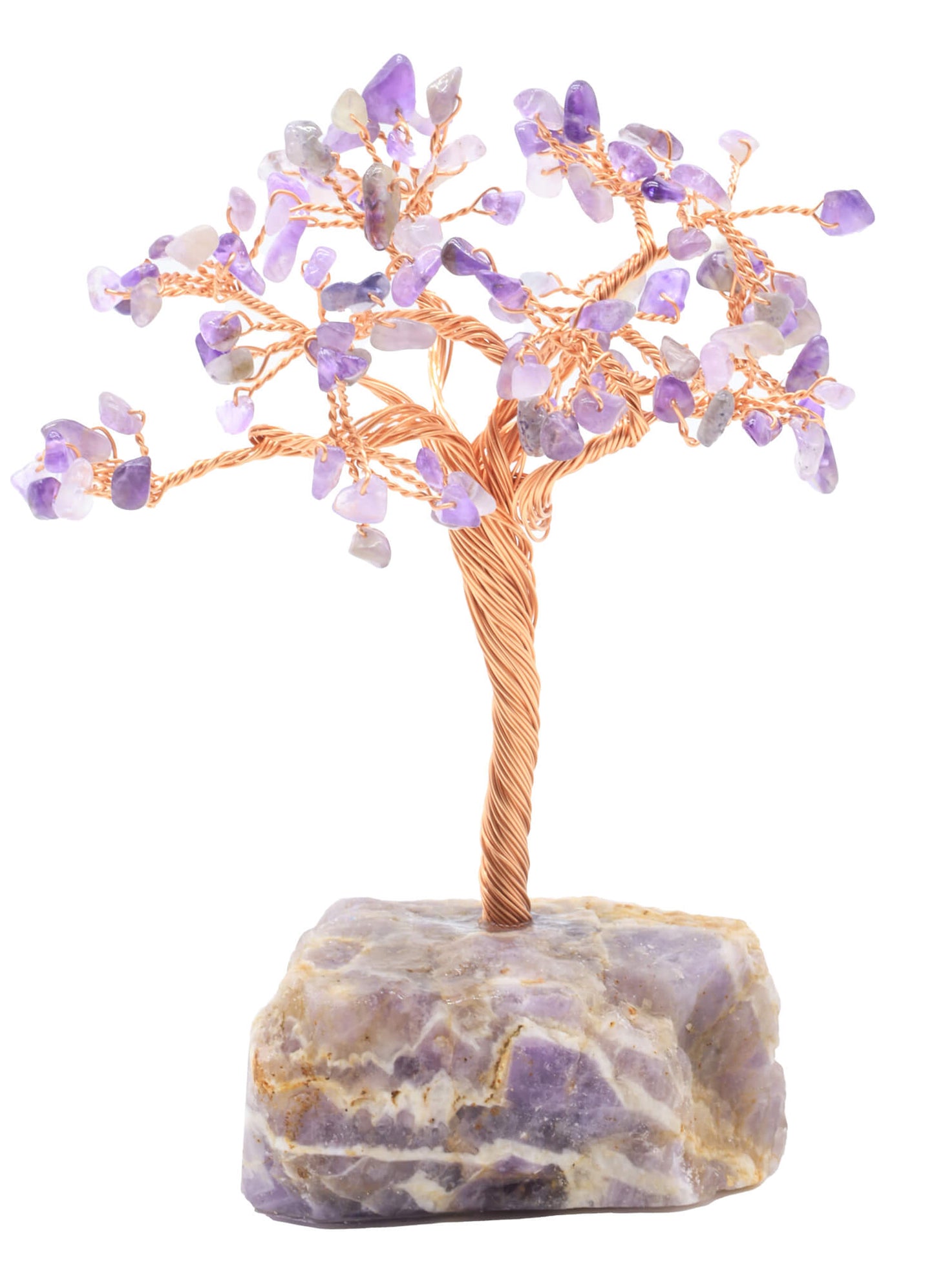 Arbre du Bonheur Améthyste base Améthyste 14cm