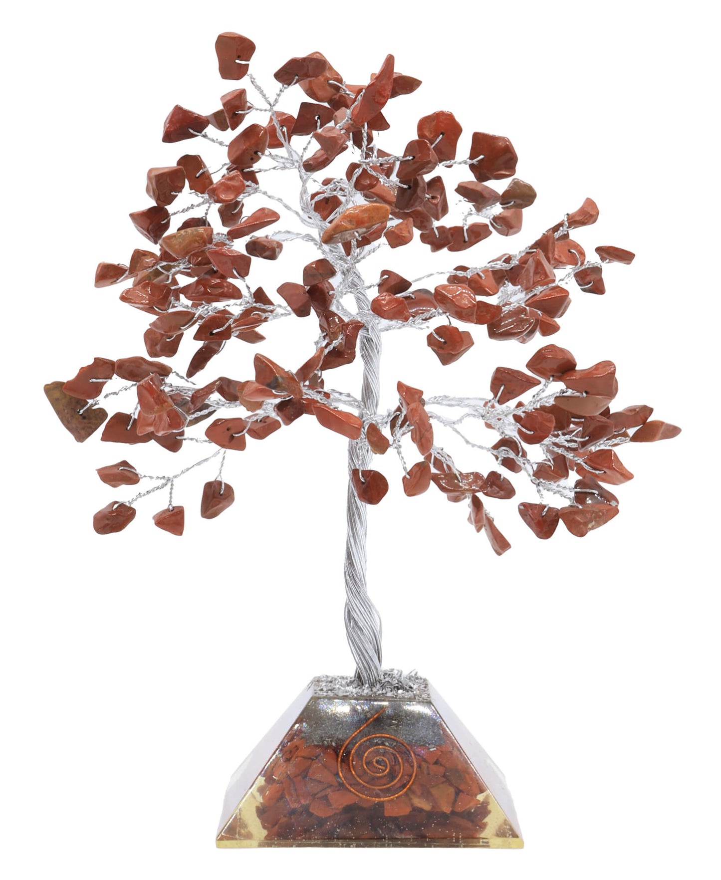 Arbre du Bonheur Jaspe Rouge Orgonite 100pcs