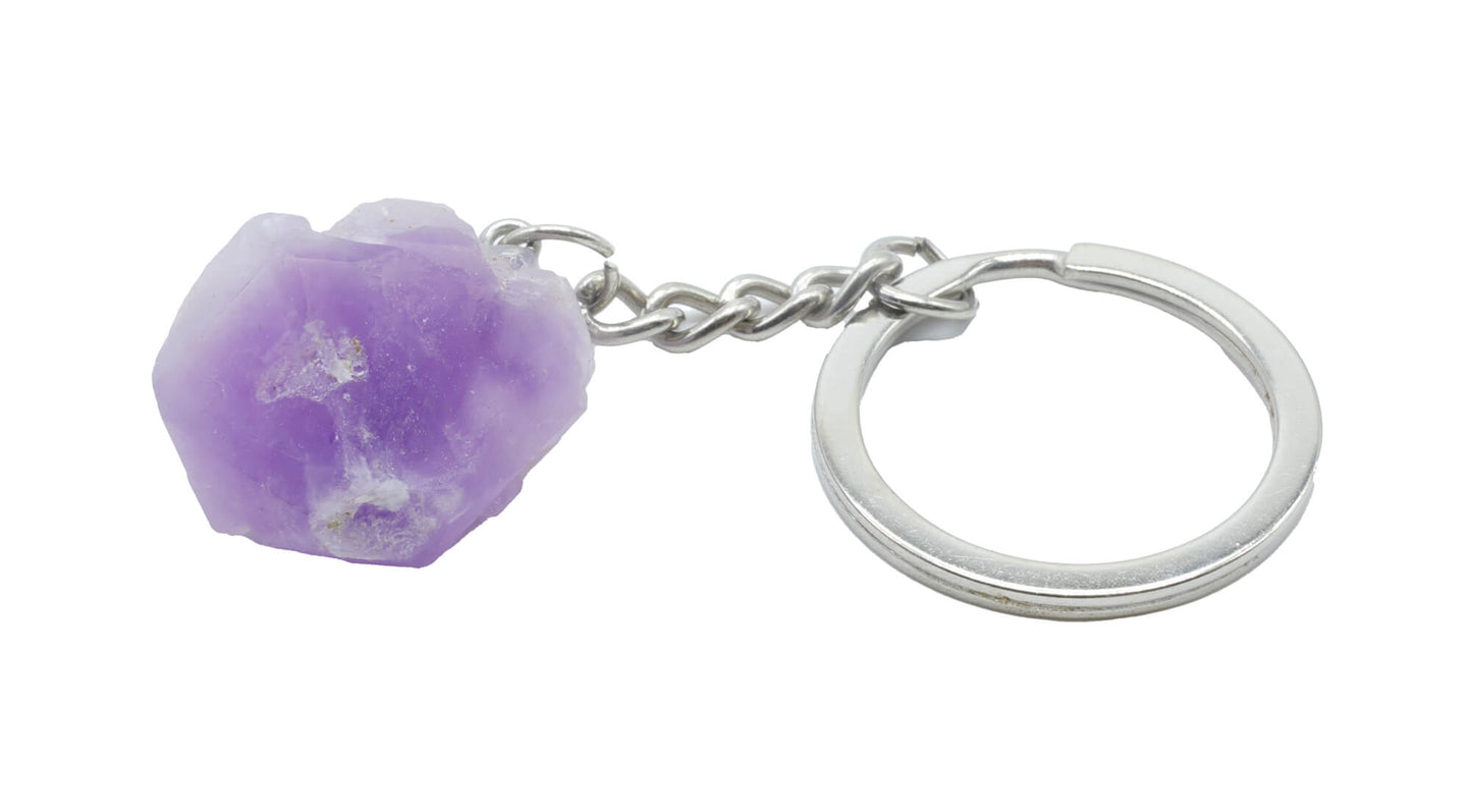 Porte Clés Améthyste brute 3cm