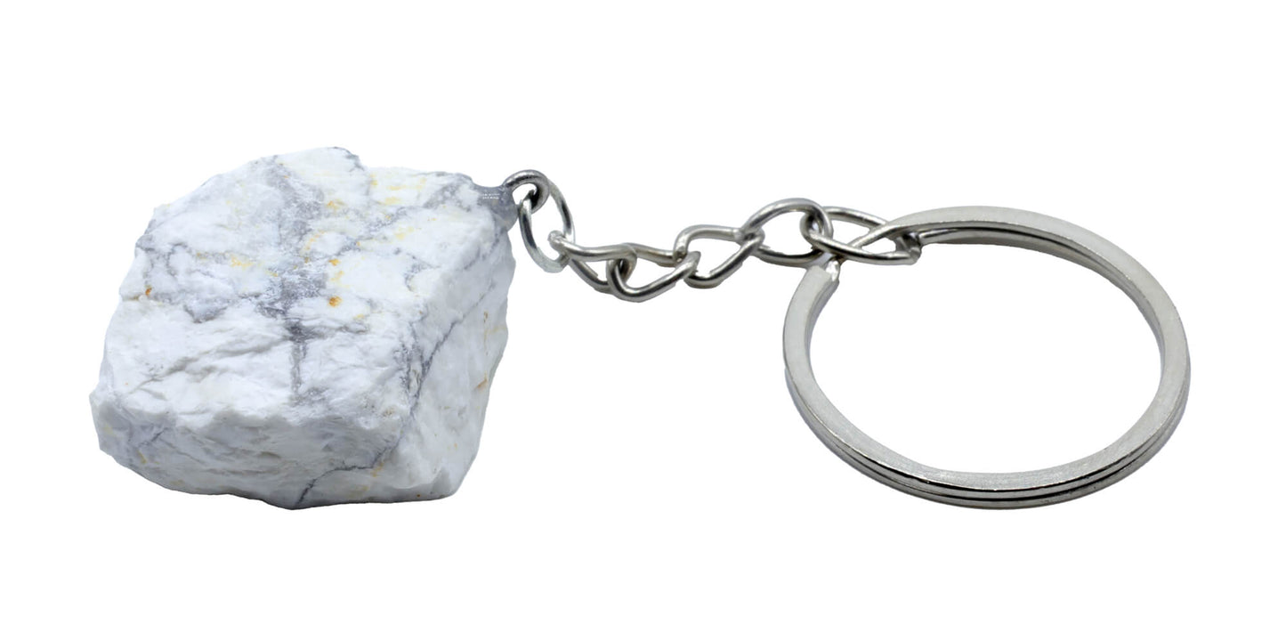 Porte Clés Howlite brute 3cm