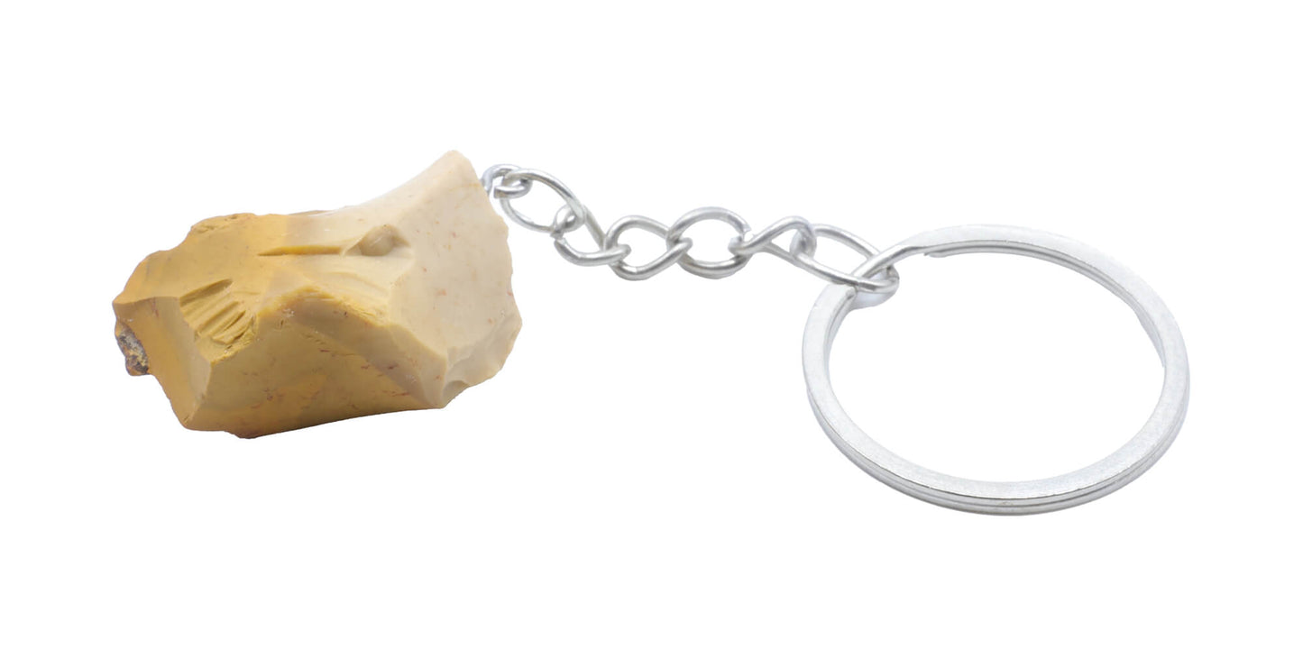 Porte Clés Jaspe Mokaïte brute 3cm