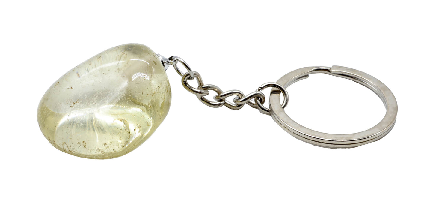 Porte Clés Quartz Citrin roulé 3cm