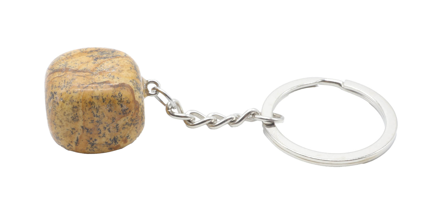 Porte Clés Jaspe Paysage roulée 3cm