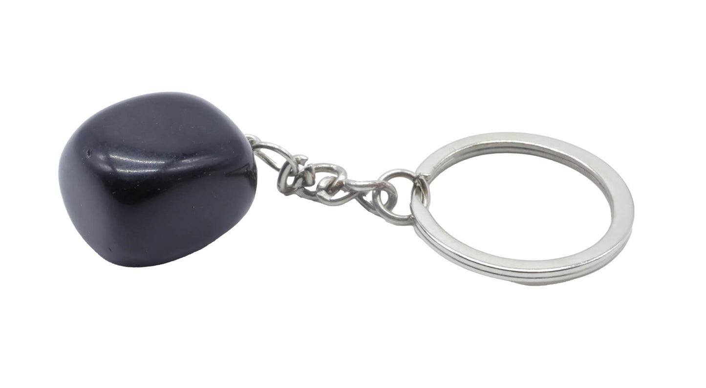 Porte Clés Obsidienne Noire roulée 3cm
