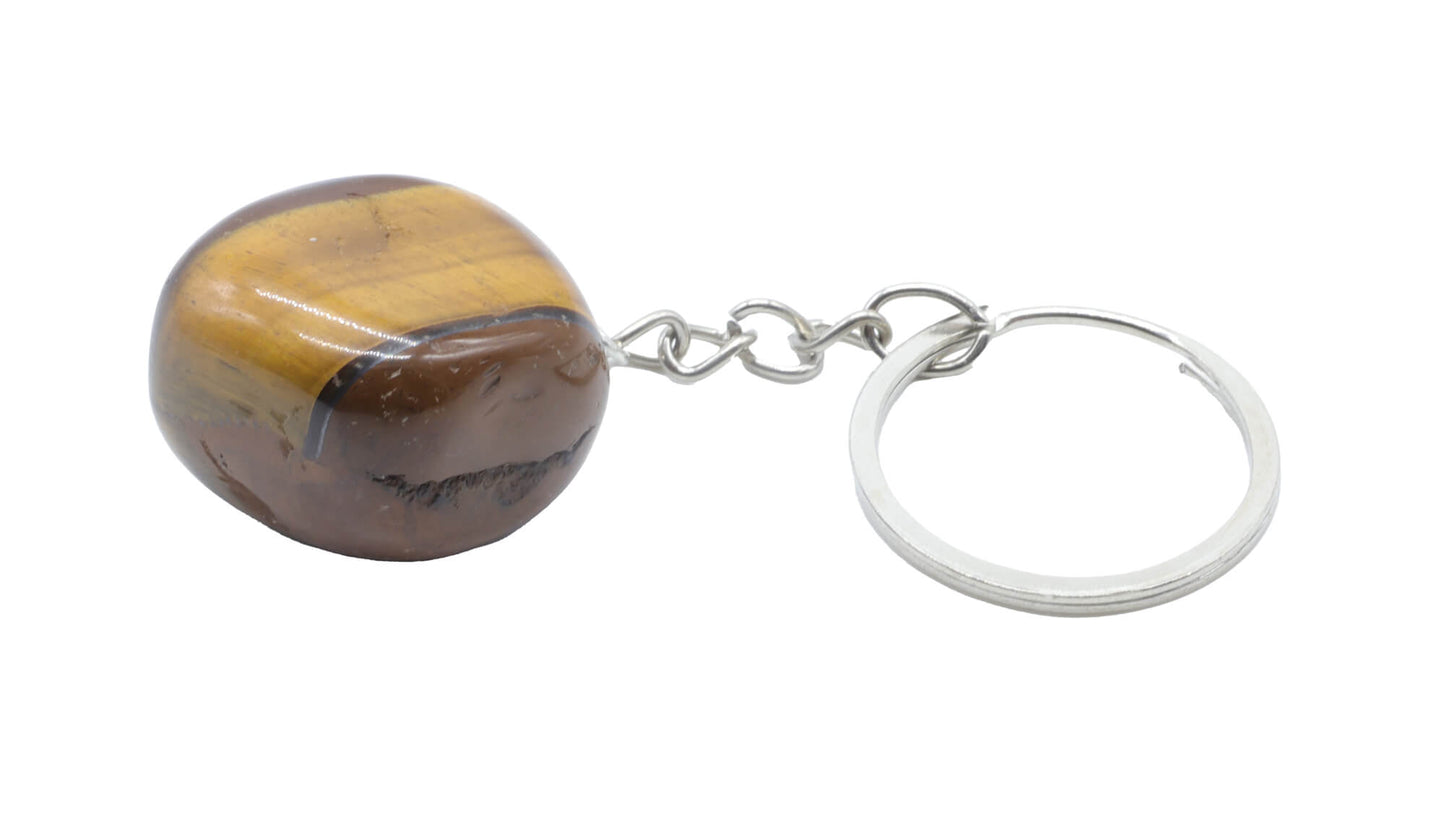 Porte Clés Oeil de Tigre roulé 3cm