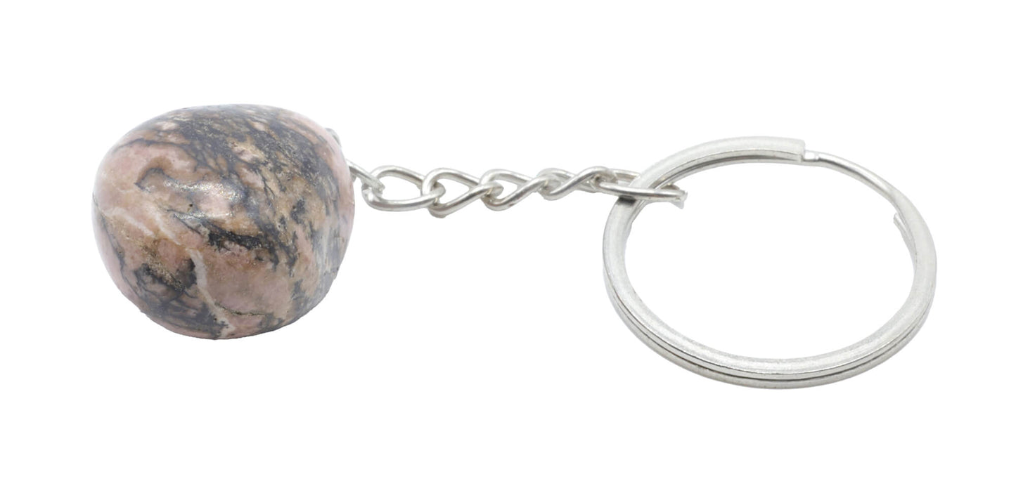 Porte Clés Rhodonite roulée 3cm