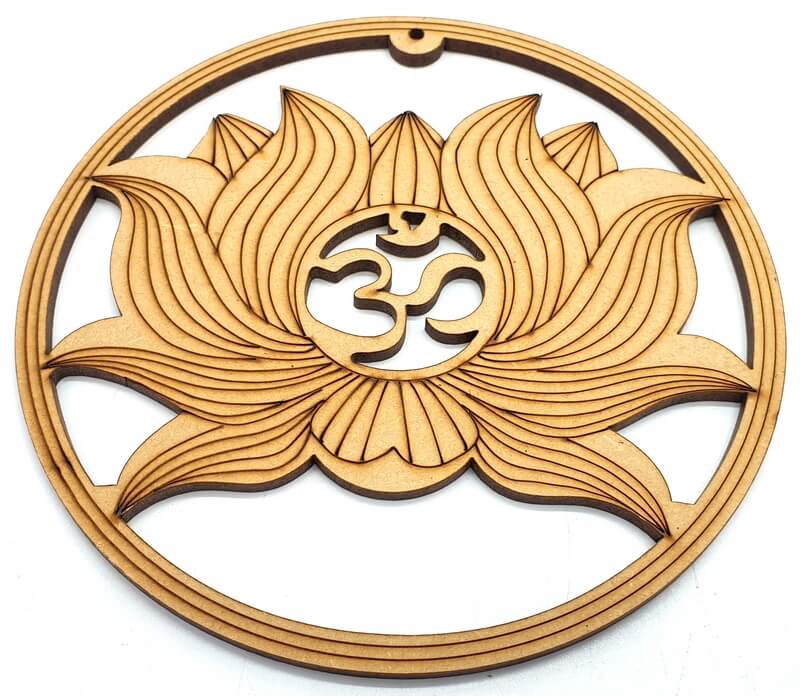 Plaque Murale Bois OM Nature 15cm