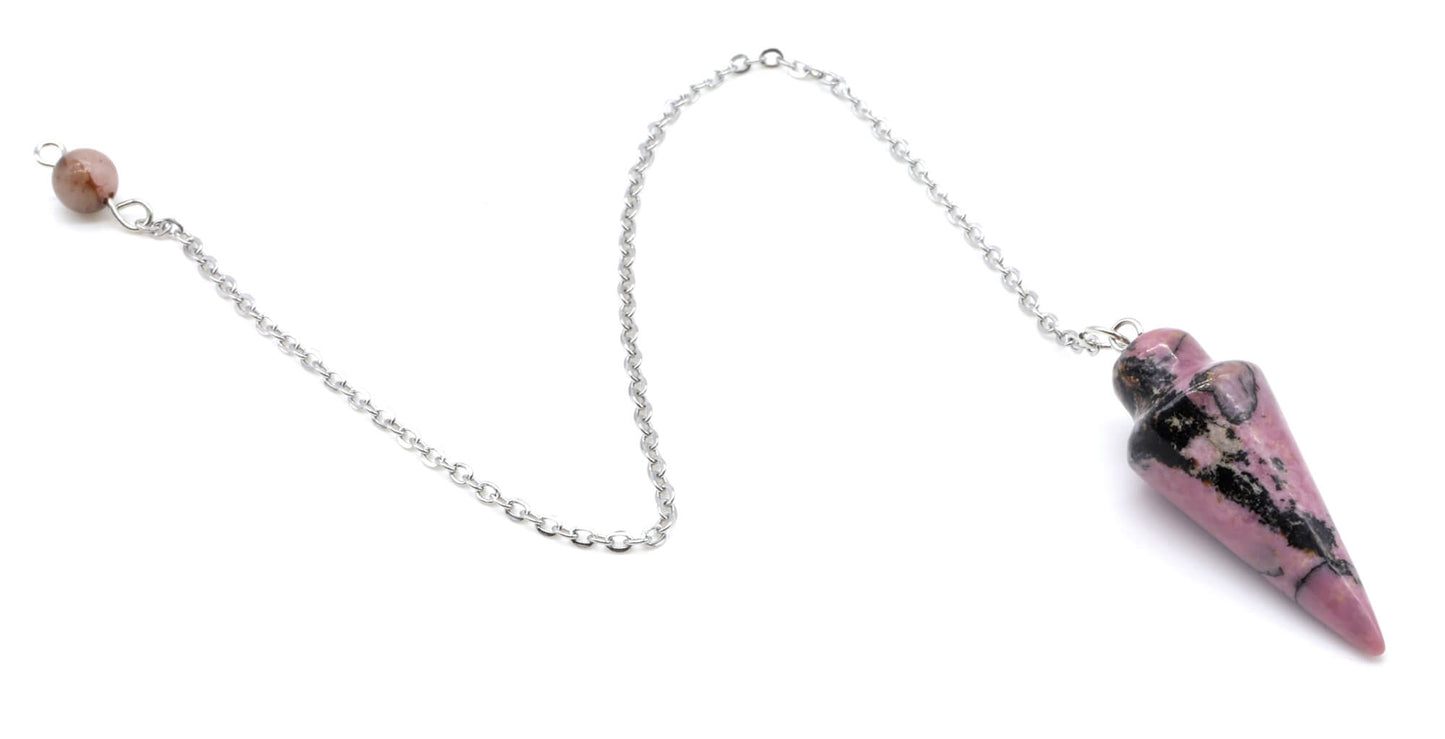 Pendule Goutte Rhodonite 3cm