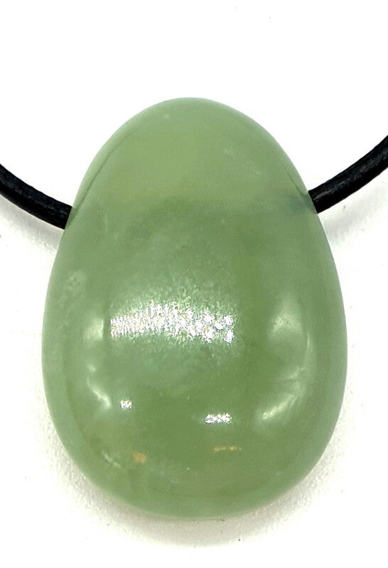 Jade Verte roulée Percée 3cm