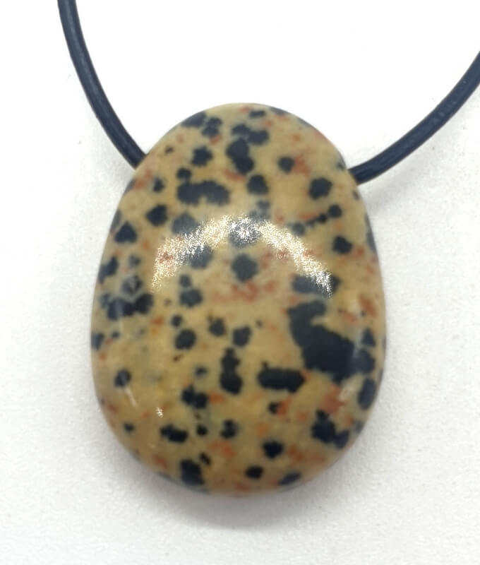 Jaspe Dalmatien roulée Percée 3cm