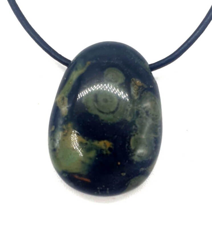 Jaspe Kambaba roulée Percée 3cm