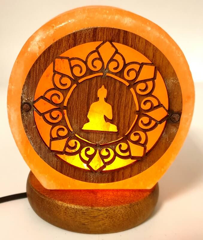 Lampe de Sel USB Bouddha 1KG