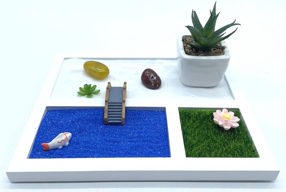 Jardin Zen Moderne & Plante 21cm