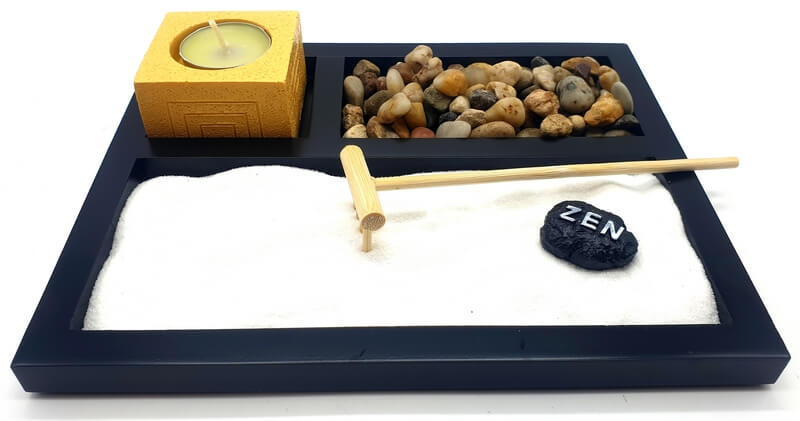 Jardin Zen Galets & Bougeoir