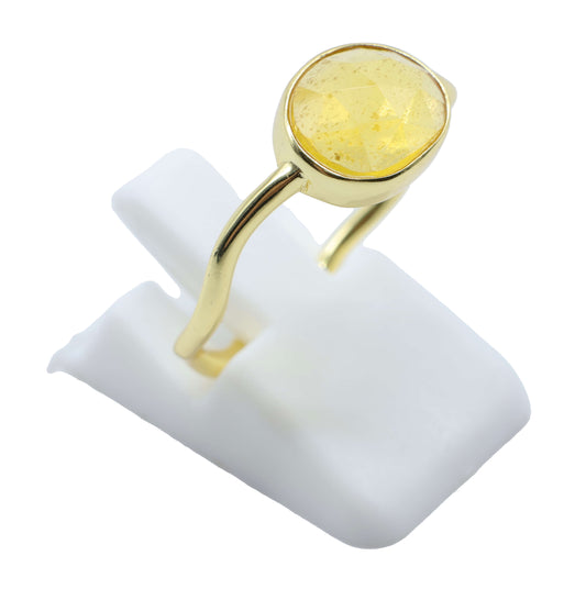 Bague Argent 925 Citrine Design