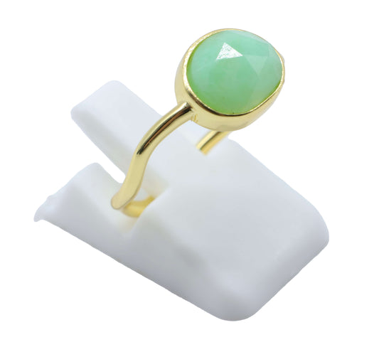 Bague Argent 925 Jade Verte Design