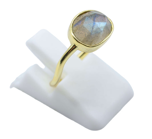 Bague Argent 925 Labradorite Design