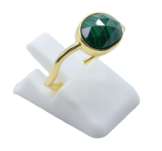 Bague Argent 925 Malachite Design