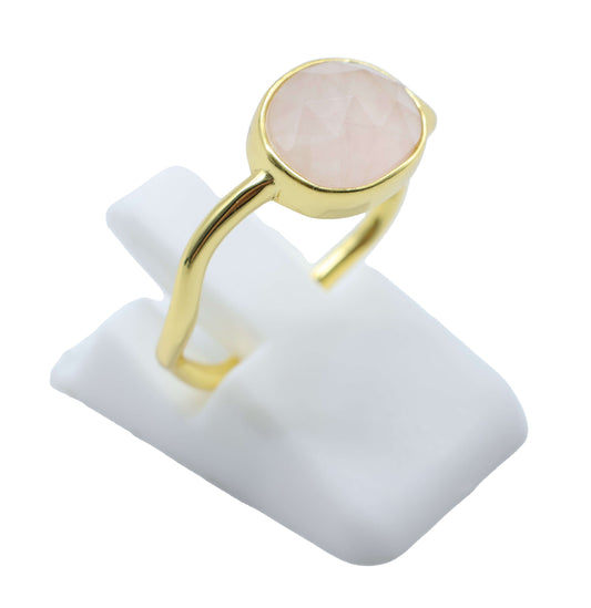 Bague Argent 925 Quartz Rose Design