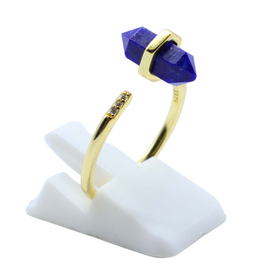 Bague Argent 925 Lapis Lazuli Pointe