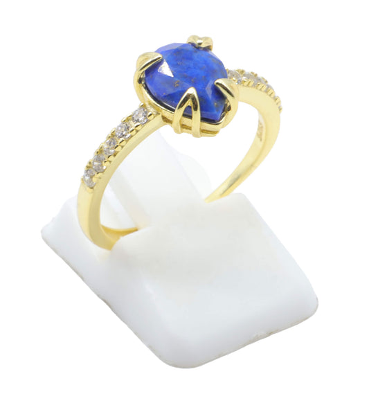 Bague Argent 925 Lapis Lazuli Goutte