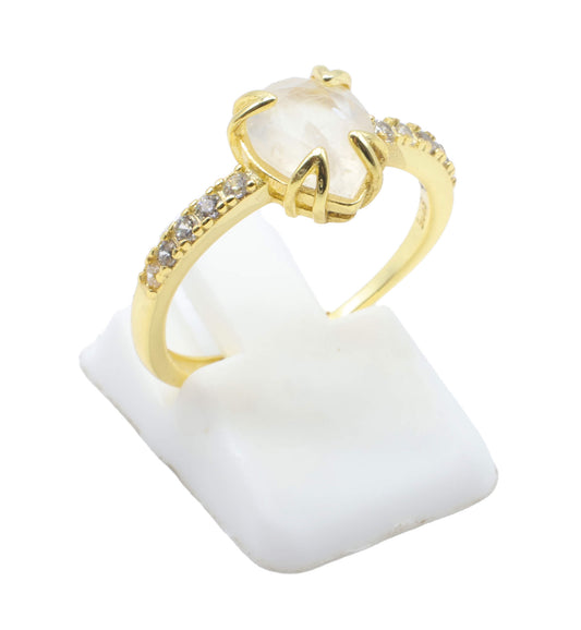 Bague Argent 925 Pierre de Lune Goutte