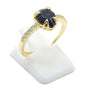 Bague Argent 925 Onyx Goutte