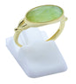 Bague Argent 925 Jade Verte Ovale