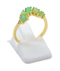 Bague Argent 925 Jade Verte Diadème