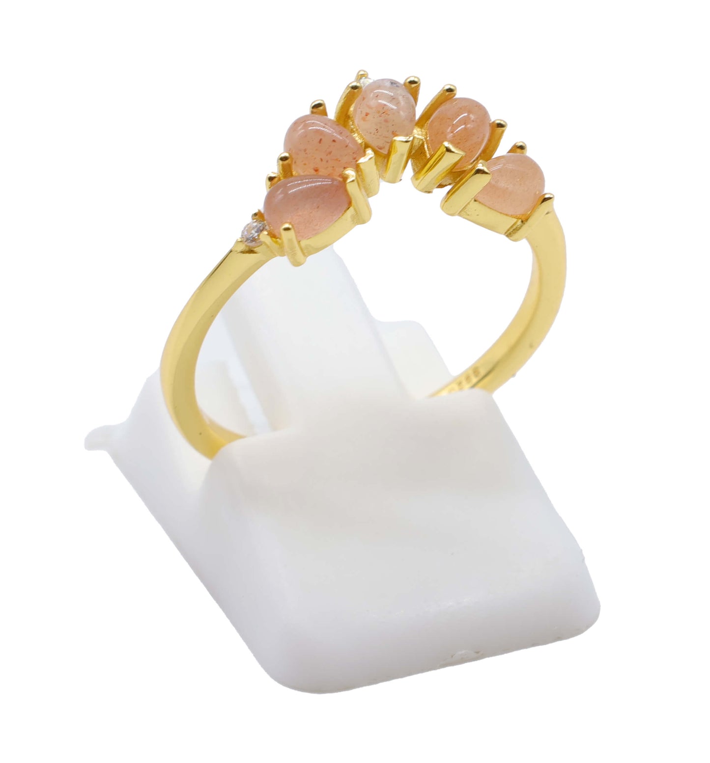 Bague Argent 925 Pierre de Soleil Diadème