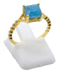 Bague Argent 925 Apatite Carrée