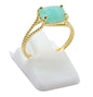 Bague Argent 925 Amazonite Rectangle